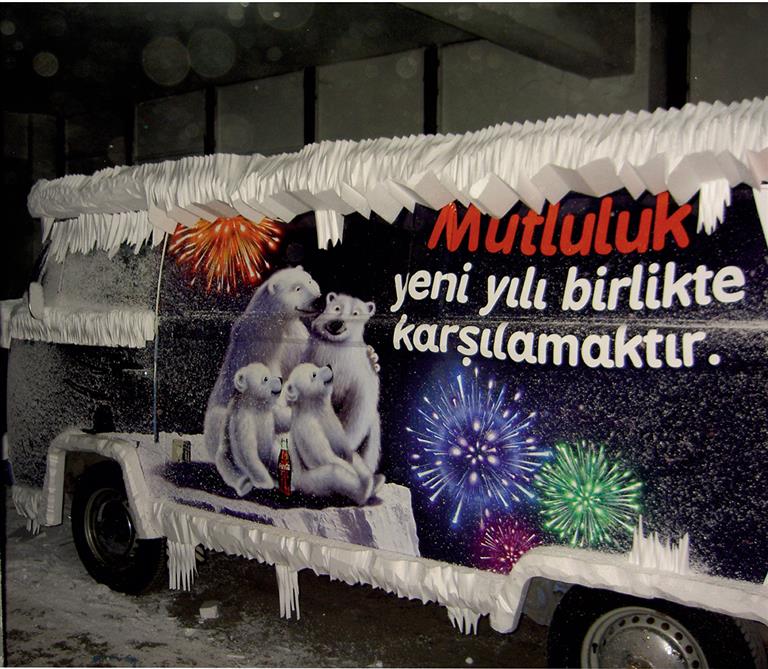 Coca Cola Buzlu araba